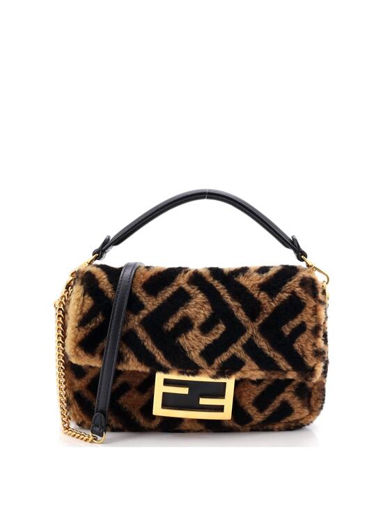 Fendi Handbags - Fendi Baguette Nm Bag Zucca Shearling #294731F22B